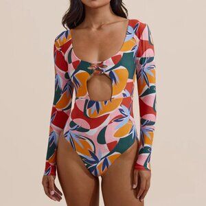 Stonefox Onepiece Suka Surf Suit in Botanical Print